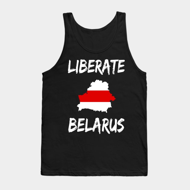 LIBERATE BELARUS PROTEST Tank Top by ProgressiveMOB